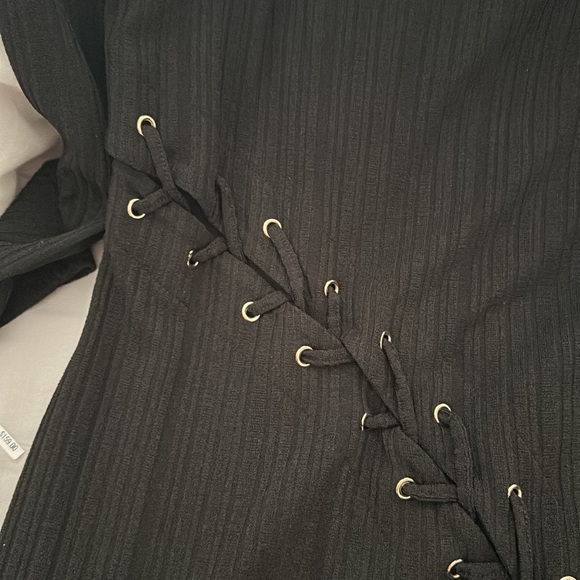 Rachel by Rachel Roy long sleeved black dress - Picture 5 of 5